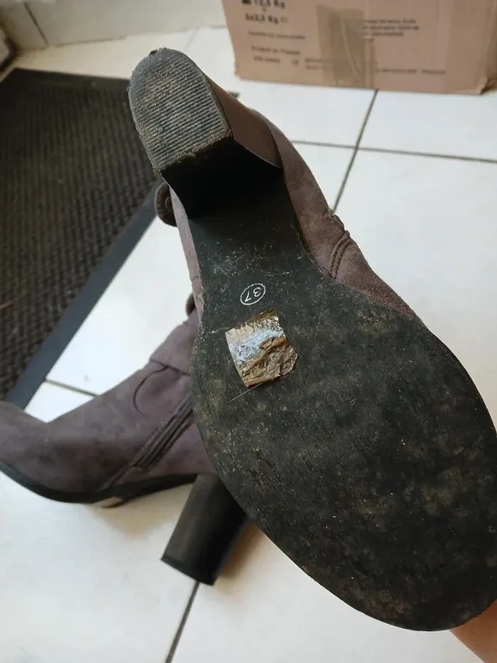 Chaussures/ bottines femme à talon - Taille 37 - photo numéro 7