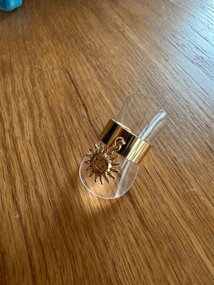 Magnifique bague acier inoxydable pendentif lune ajustable breloque lune résistant à l’eau - photo numéro 4