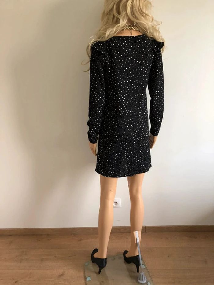 Robe noire à pois blancs neuve Mango taille XS - photo numéro 10