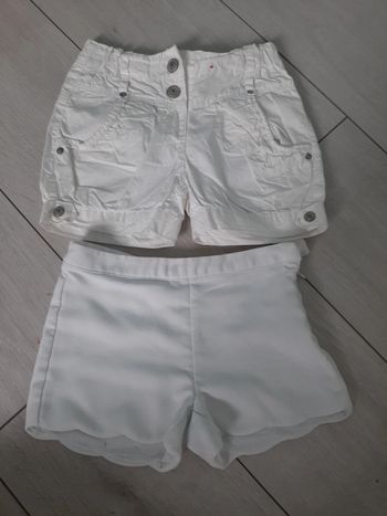 Lot short fille 4ans