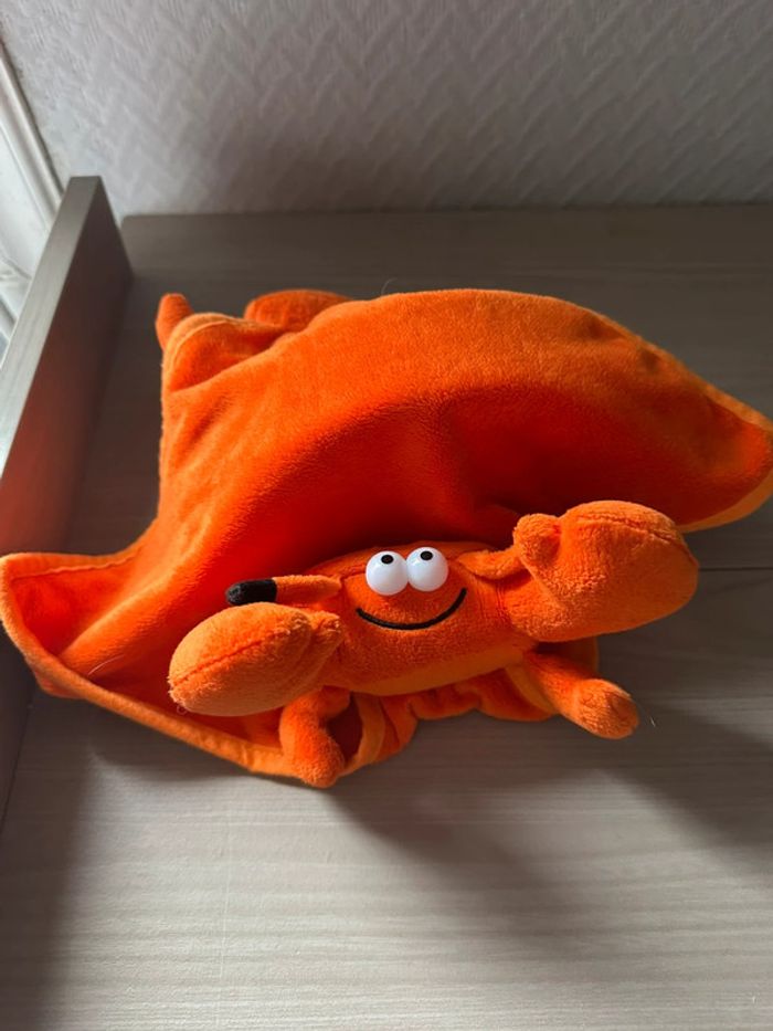 doudou crabe orange impexit - photo numéro 2