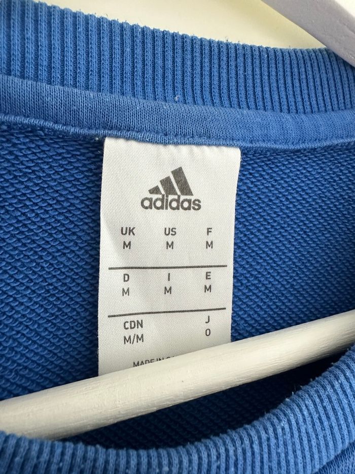 Pull adidas bleu taille M - photo numéro 4