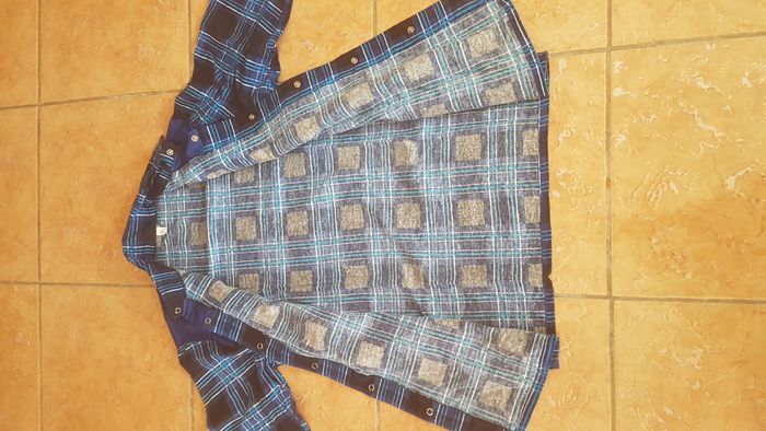 Surchemise homme à carreaux 41 bleue - photo numéro 3