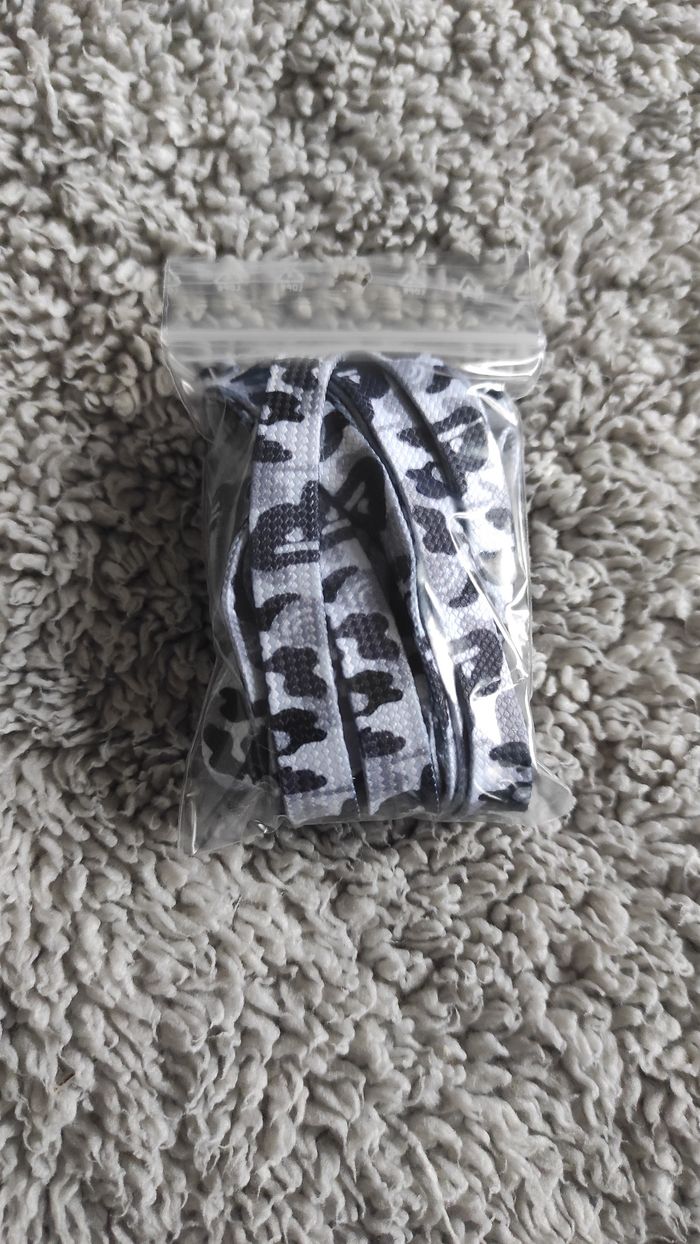 ⚫ Lacets camouflage noir – 120 cm (édition urbaine) - photo numéro 3