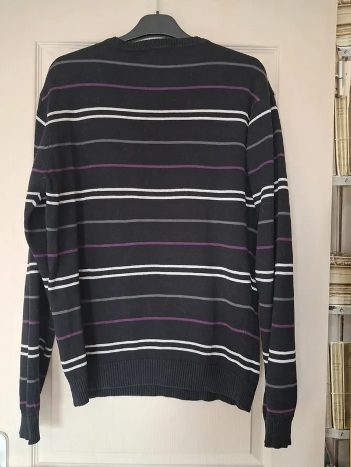 Pull rayé taille L - photo numéro 4