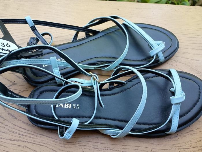 sandale femme bleu