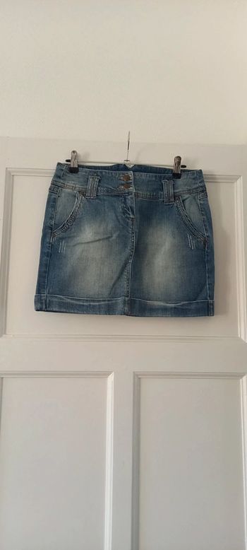 Jupe en jean vintage cache cache 36