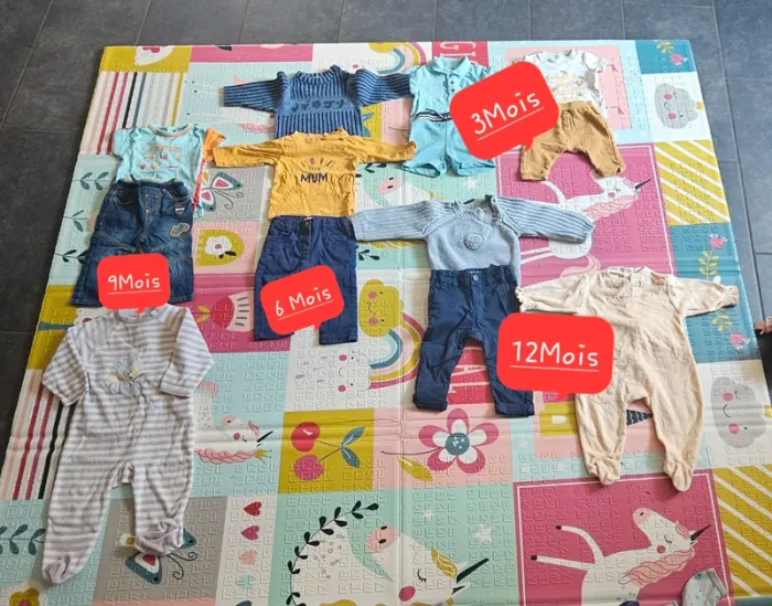 Gros Lot vêtements  (+ De 50 Articles) Bébé Garçon/Mixte + De 50 Articles - photo numéro 14