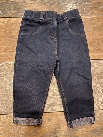 Jegging legging jeans 12 mois bleu marine