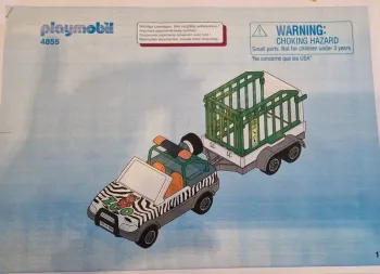 Playmobil "Véhicule Zoo avec remorque "
