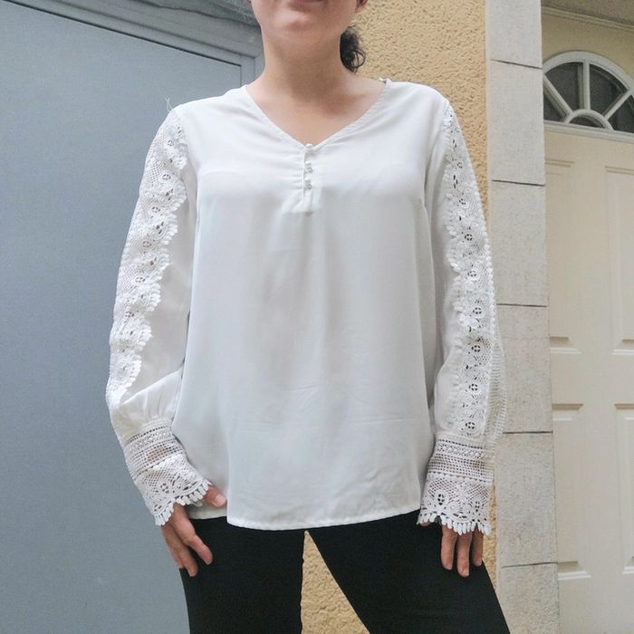 Jolie blouse blanche XL