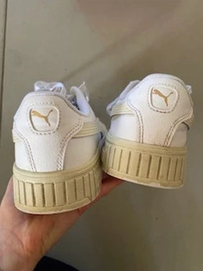 Puma Carina blanche et amande / crème taille 39 - photo numéro 14