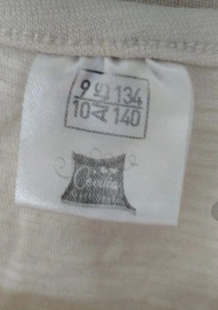 t-shirt blanc fille lunettes 10 ans - photo numéro 3