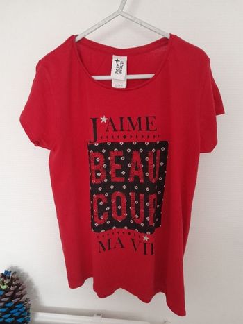 Tee shirt rouge et noir
