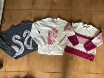 Lot 3 pulls fille 10 ans