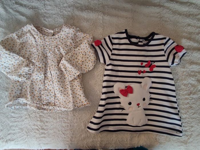 Lot blouse et tunique 12 mois