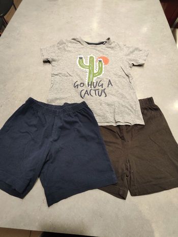 Lot de 3 pièces de pyjama enfant garçon – Taille 4/6 ans
