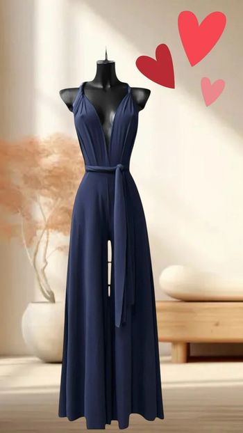 Combi bleu marine pour l’été multi positions tendance