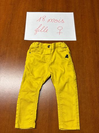Pantalon jaune lulu castagnette 🐻