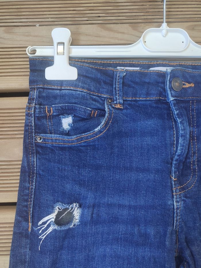 Jean Déchiré bershka Femme – Skinny Taille Basse – Style Urbain & Tendance – Taille S 36 - photo numéro 5