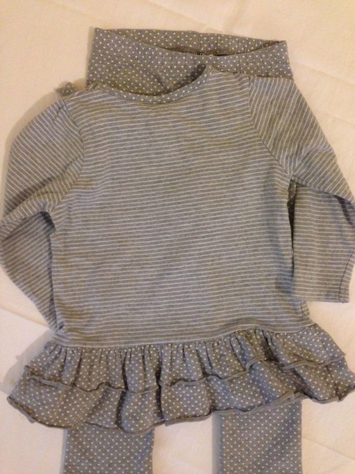 Ensemble Legging & Tunique Gris - photo numéro 2