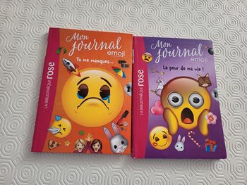 Lot 2 livres Mon journal Emoji