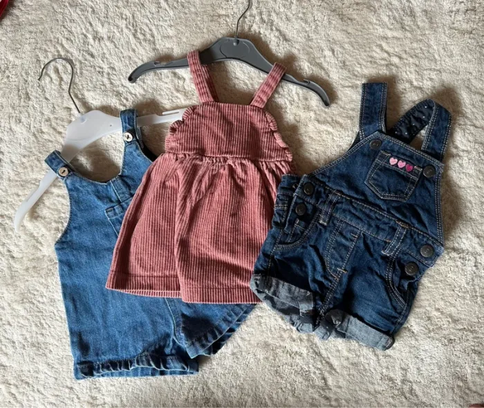 2 salopette short une salopette jupe