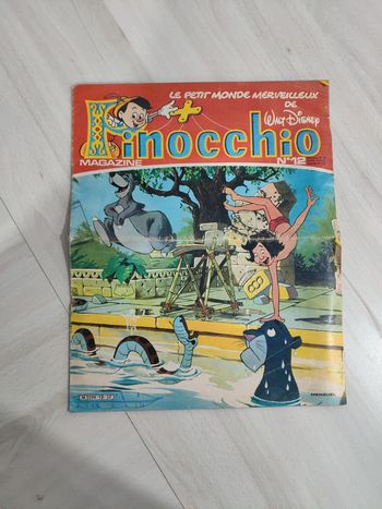 Le petit monde merveilleux de Walt Disney Pinocchio magazine 12 vintage 1981