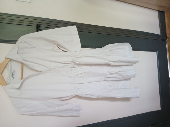 Robe col chemise blanche