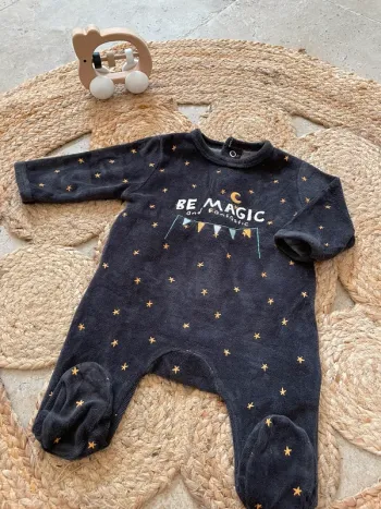 Pyjama velours 1 mois