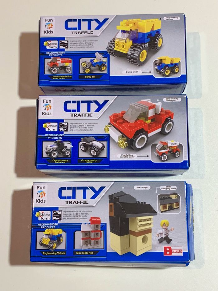Lot 3 boîtes type Lego "City Traffic" dès 6ans - photo numéro 2