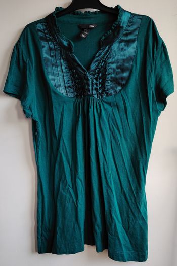Haut vert satiné – H&M