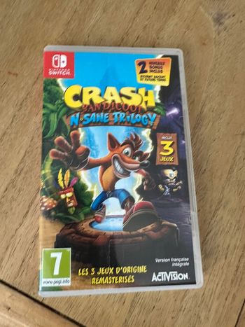 Jeu Switch crash bandicoot