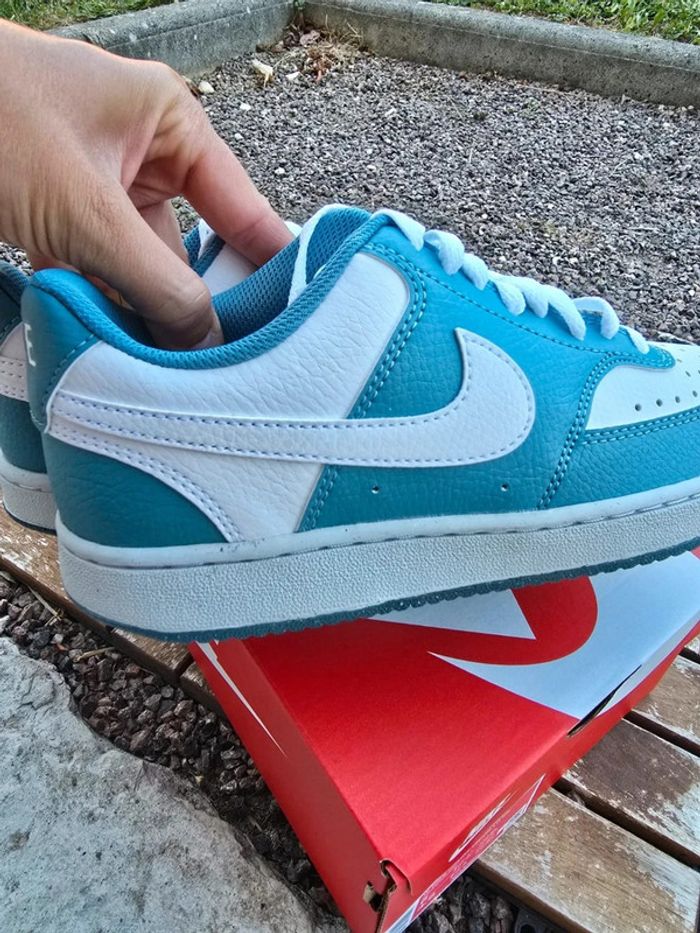 Basket nike dunk bleu et blanche - photo numéro 6