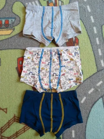Lot 3 boxers véhicules/engins de chantiers Tex taille 2-3ans, 98cm