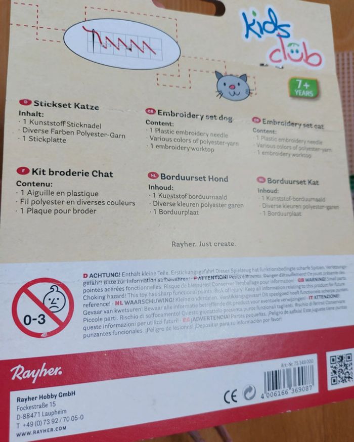 Kit broderie chat - photo numéro 4