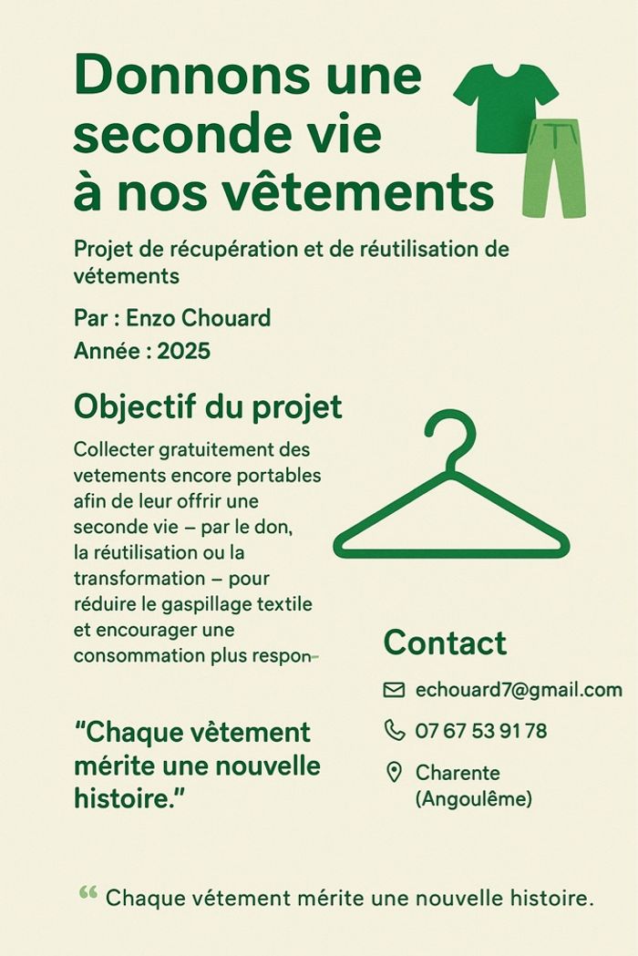 ♻️ Donnons une seconde vie à nos vêtements 👕👖
