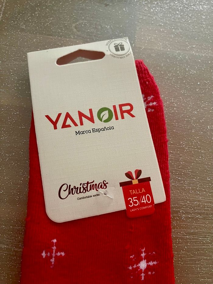 Chaussette père noel anti dérapantes - photo numéro 3