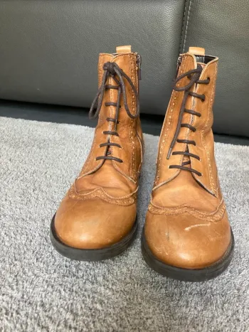 bottines en cuir taille 34