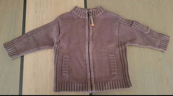 Gilet marron garcon 6 mois kimbaloo