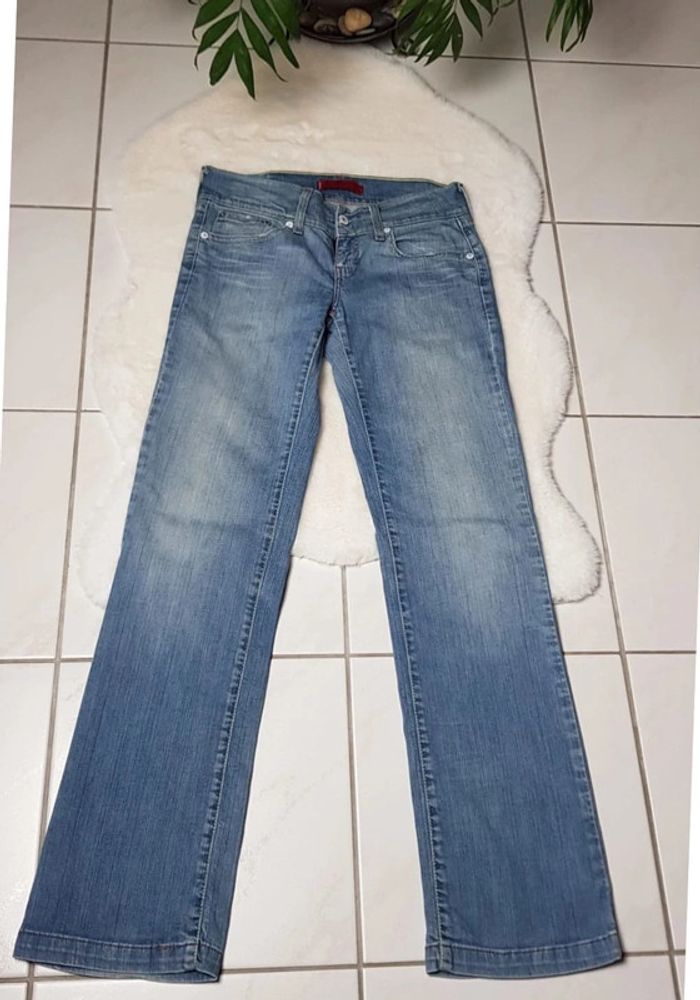 Jean Levi's Eve Square Cut Straight Leg W29 L32 Bleu - photo numéro 2