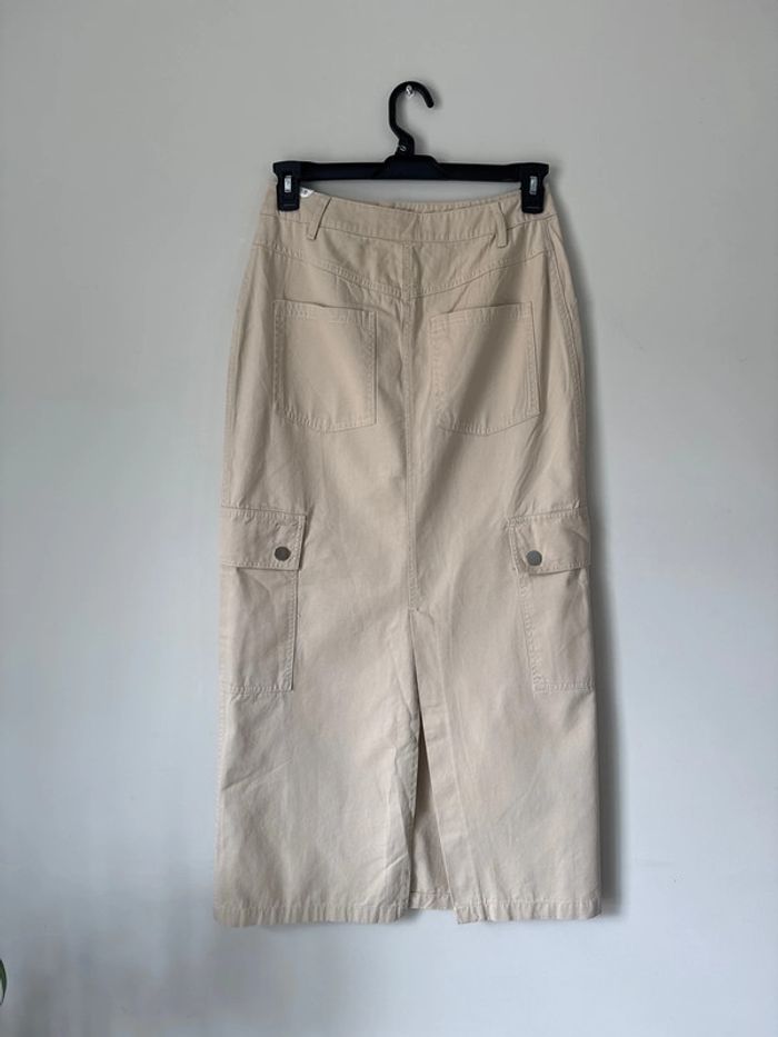 👗 jolie jupe beige effet jeans - pimkie collection - neuf avec étiquette - taille 38 - photo numéro 5