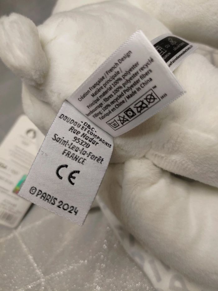 Doudou ours blanc officiel JO Paris 2024 – Collection - photo numéro 4