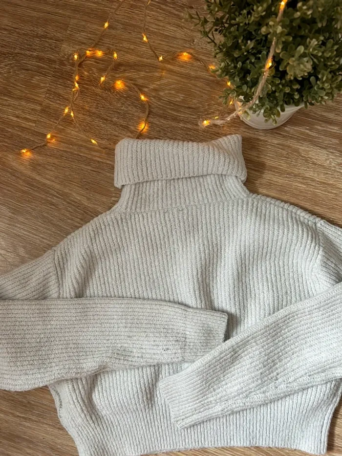 Pull blanc crop top - photo numéro 2