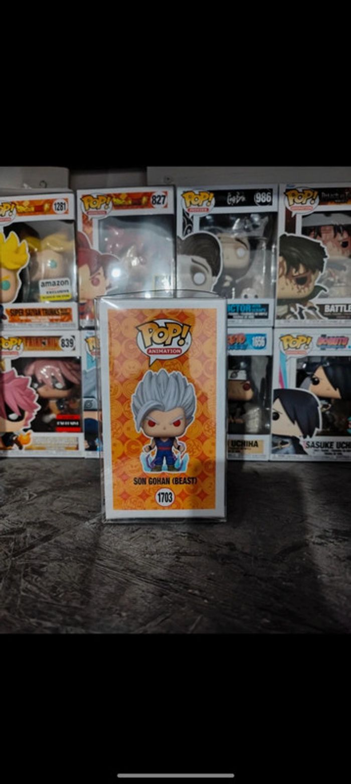 Funko Pop Son Gohan Beast Chase Glow In The Dark - photo numéro 4