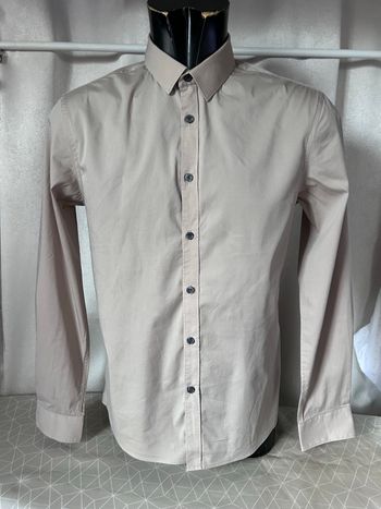 Jolie chemise beige stretch slim fit M Celio
