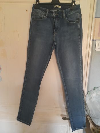 Jean skinny bleu, marque By Izéa, taille 38