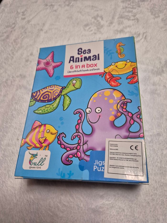 6 puzzles 2 à 3 pièces neufs