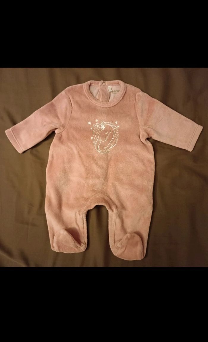 Pyjama dors bien licorne pour bébé fille - photo numéro 1