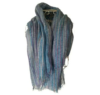 Écharpe bleu et violette